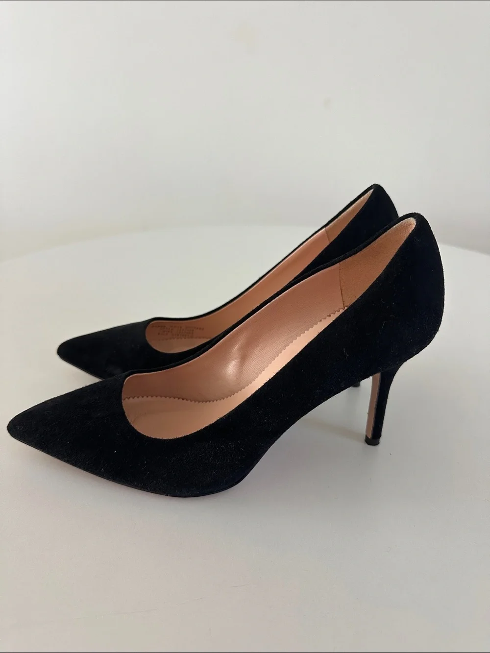 New J Crew Black Suede Pointed-Toe Stiletto Pumps - Women